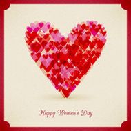 Happy women's day Background paper card N2