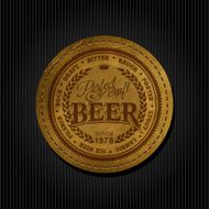 Retro Styled Beer Label N10
