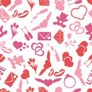 valentine&#039;s day and love color pattern eps10