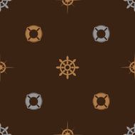 nautical brown pattern seamless eps10