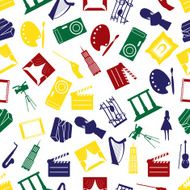 art icons colorful pattern seamless eps10
