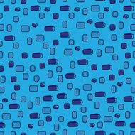 abstract rounded rectangle blue seamless pattern eps10