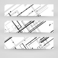 Vector banner set for your design N206
