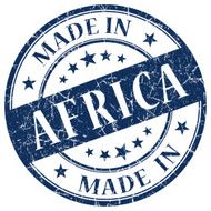 Made In Africa blue stamp