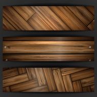 Wooden texture banner N51