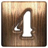 Vector wooden figure 4