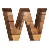 Vector wooden cutted figure w Paste to any background