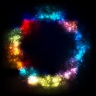 Shiny circle elegant design