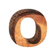 Vector metal cutted figure o Paste to any background N3
