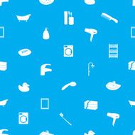 bathroom icons pattern eps10