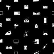 home electrical appliances set pattern eps10