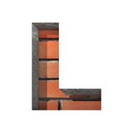 Vector brick cutted figure l Paste to any background