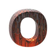 Vector hot metal cutted figure o Paste to any background