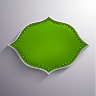 Abstract leather3d label N2