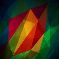 Abstract vibrant geometric triangles background N2