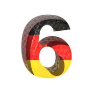 Vector Germany cutted figure 6 N2