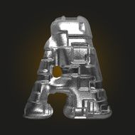 vector metal figure a N2