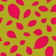 Contrast pink-red and dark yellow colored seamless pattern with