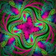 Beautiful fractal pattern in the style of knitted fabric N2