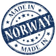Made In Norway blue stamp