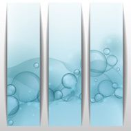 Blue Glowing Bubbles Banner