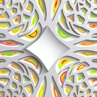 3d geometric background with shadows paper graphic Place for text N6