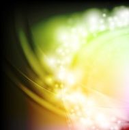 Bright abstract smooth waves