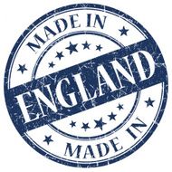 Made In England blue stamp