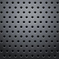 Grid with round dots hexagon