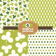 Set of patterns for St Patrick&#039;s Day