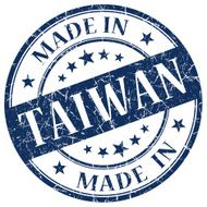 Made In Taiwan blue stamp