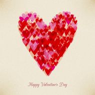 Valentine&#039;s Day retro hearth card N2