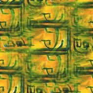 art avant-garde hand paint background seamless yellow green wal