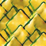 art avant-garde hand paint yellow green background seamless wal