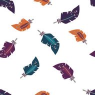 Seamless pattern with feathers N64