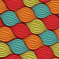 Seamless abstract hand drawn pattern with waves N2