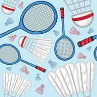 Badminton pattern background - Sport