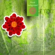 Vector grunge floral background Eps 10
