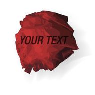 vector wrinkled paper speech bubble