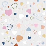 Vector seamless hearts pattern N5