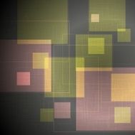 Abstract tech squares design