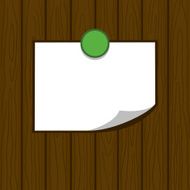 Wooden texture background with a paper