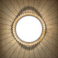 Vintage Sunbeams Background with Label N2