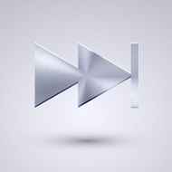 Vector full metal icon on blue background Eps10 N61