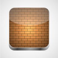 Vector app brick icon on gray background Eps10 N2