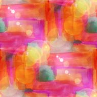 sun glare art vanguard red orange watercolor design