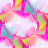 sun glare abstract pink blue seamless painted watercolor backgr