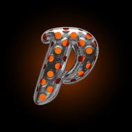vector hot metal figure p