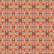 orange and turquoise pattern