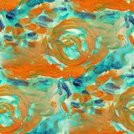 watercolor background orange blue seamless